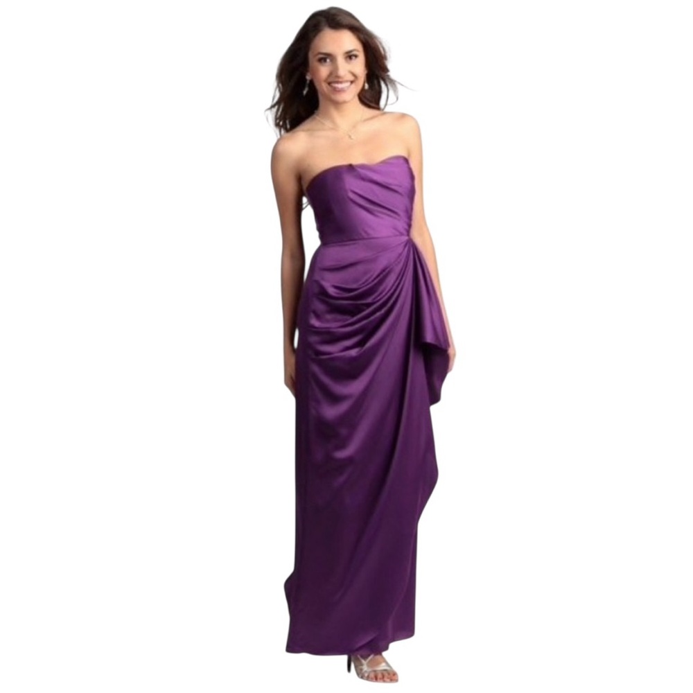 NWT MAX & CLEO MULBERRY STRAPLESS GOWN SIZE 4
